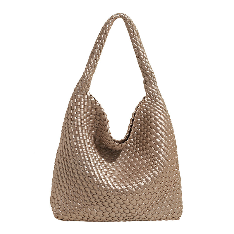 Luxury Brand Designer Bag European And American Fashion Woven Tote Bucket Bag For Women 2025 New Summer Large Capacity Commuter Mother-Daughter Bag Si