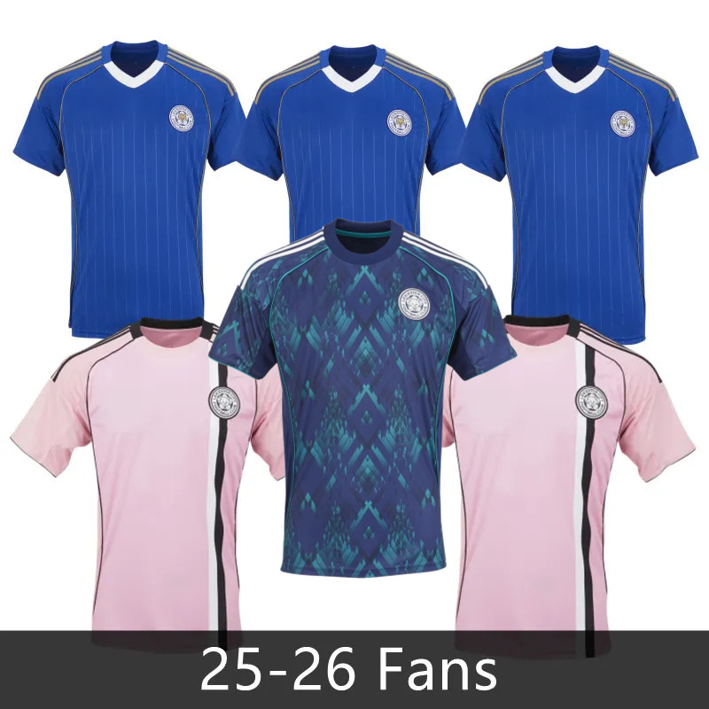25 26 Leicester HOME away third VARDY MAVIDIDI DAKA Soccer Jerseys 2025 2026 Vardy AYOZE men kids Football shirt Kit