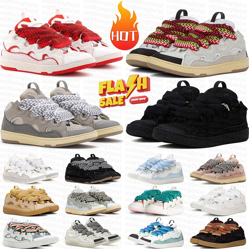 with box designer sneakers curb shoes mens womens dress curbs trainers triple white red blue vintage pink luxury platform chaussures