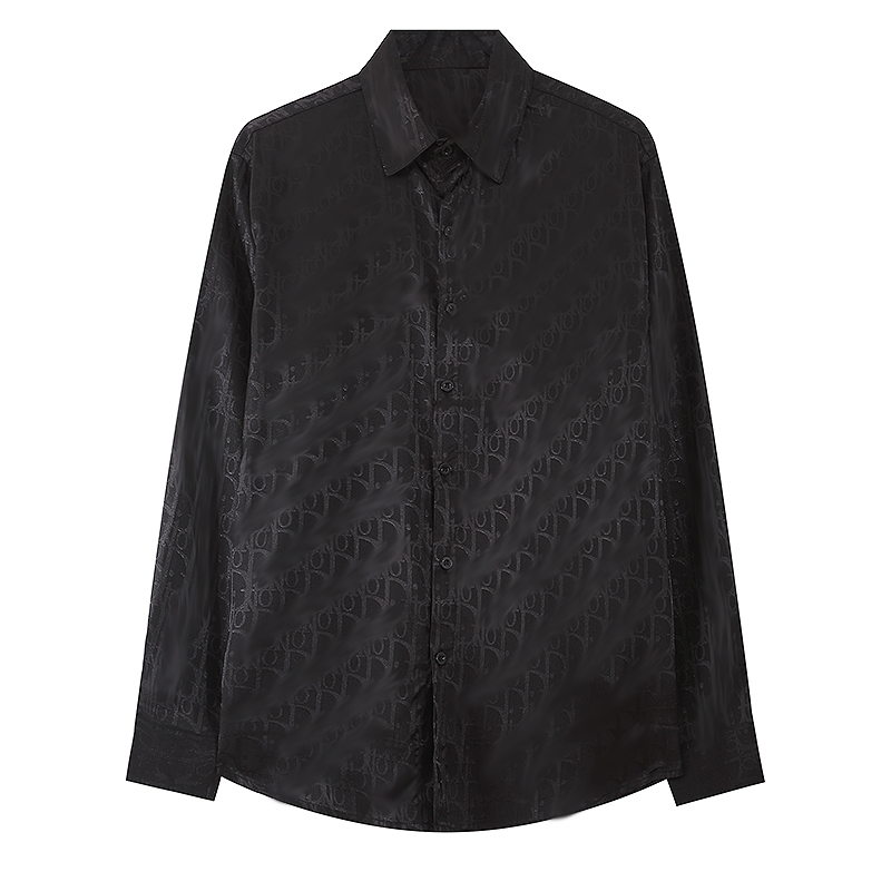 Men's Premium Long Sleeve Shirt Breathable Cotton with Slim Fit Design Button-Down Collar Versatile Style for Office or Casual Wear v4