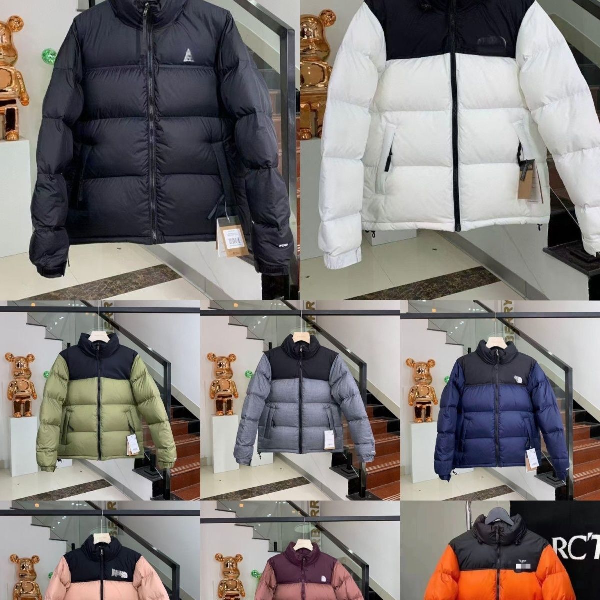 Northfacepufferjacket Designer Mens Down Jackets Coats North Puffer Outerwear Unisex Long Sleeve Zipper 700 FillDown Stowable Hood WaterRepellent Finish M 2XL