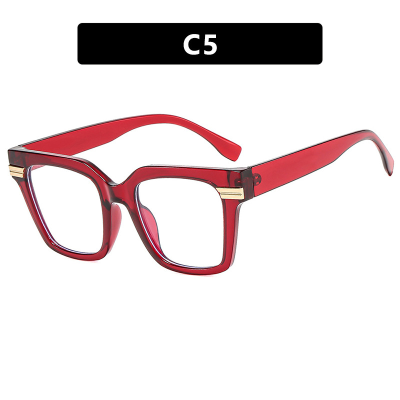 2025 Square Over sized Blue Light Glasses Trendy Non Prescription Frames for Women