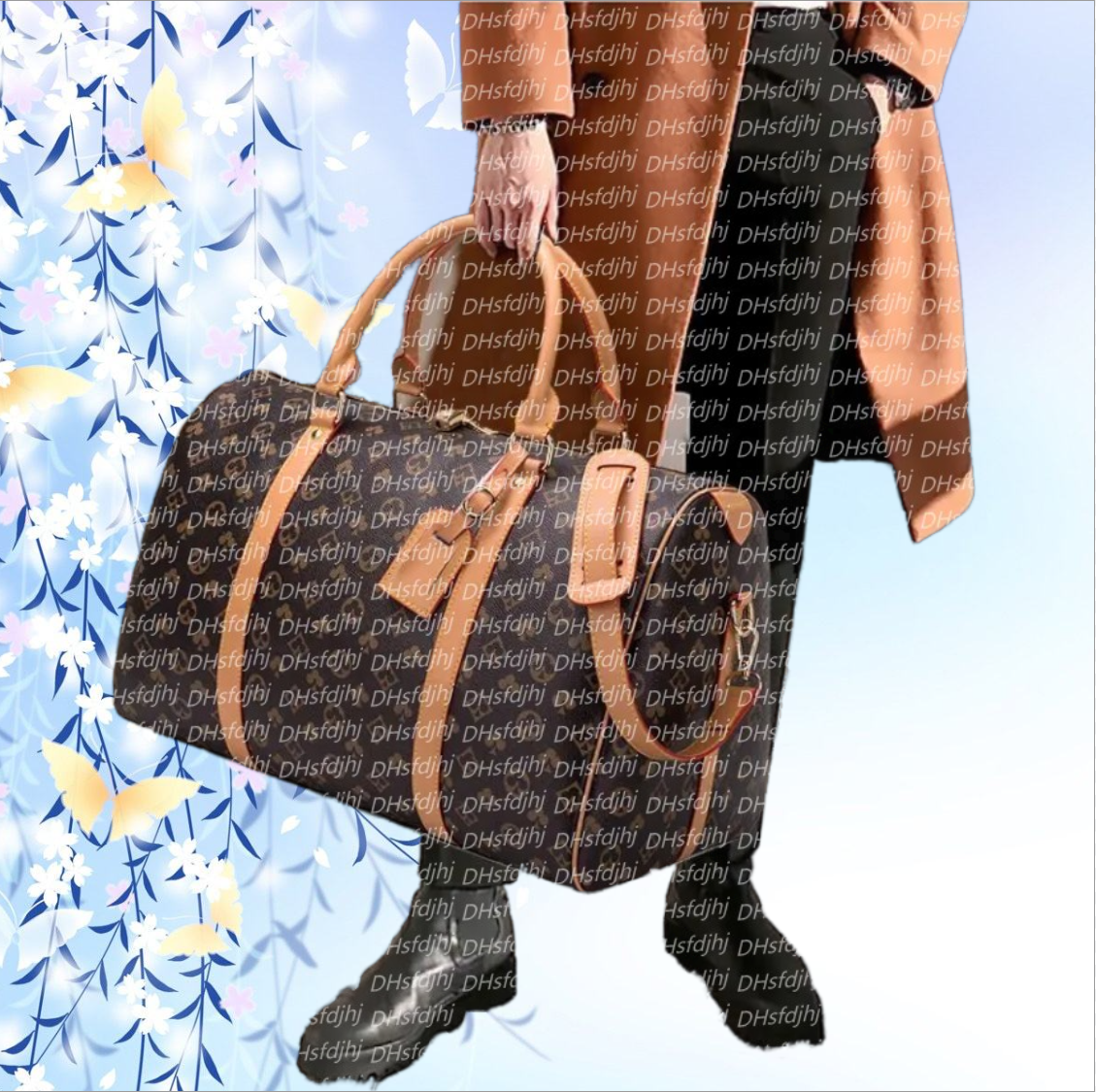 5A Quality New Luxury Designer bags Duffle Bag Women Bags Hand Luggage Travel Bags Men Leather Handbags Large CrossBody Bags Totes Purse Crossbody Bag 55cm bag