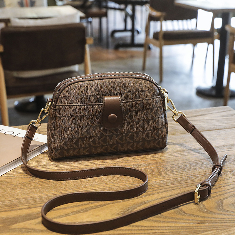 Version New Retro Mini Women's Handbag Free Shipping Designer Printed Small Square Bag Fashion Single Shoulder Diagonal Cross Bag Casual Shell Ba