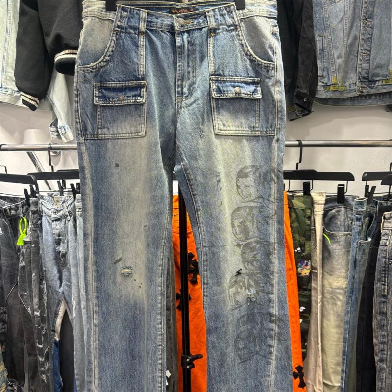 Mens Jeans Men's Blue Jeans 2025ss Real Pictures