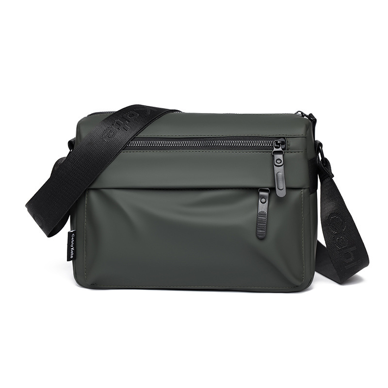 Free Shipping Designer Bag Men's Leather Luxury Bag Messenger Bag Double Zipper Large Capacity Commuter Men's Shoulder Crossbody Bag Cycling