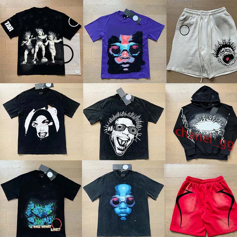 Mens T shirt Designer T Shirt Men Womens Shirts Summer Fashion clothes hoodie Wash Letters Casual streetwear Washed Short Sleeve Man Tee Woman Tops