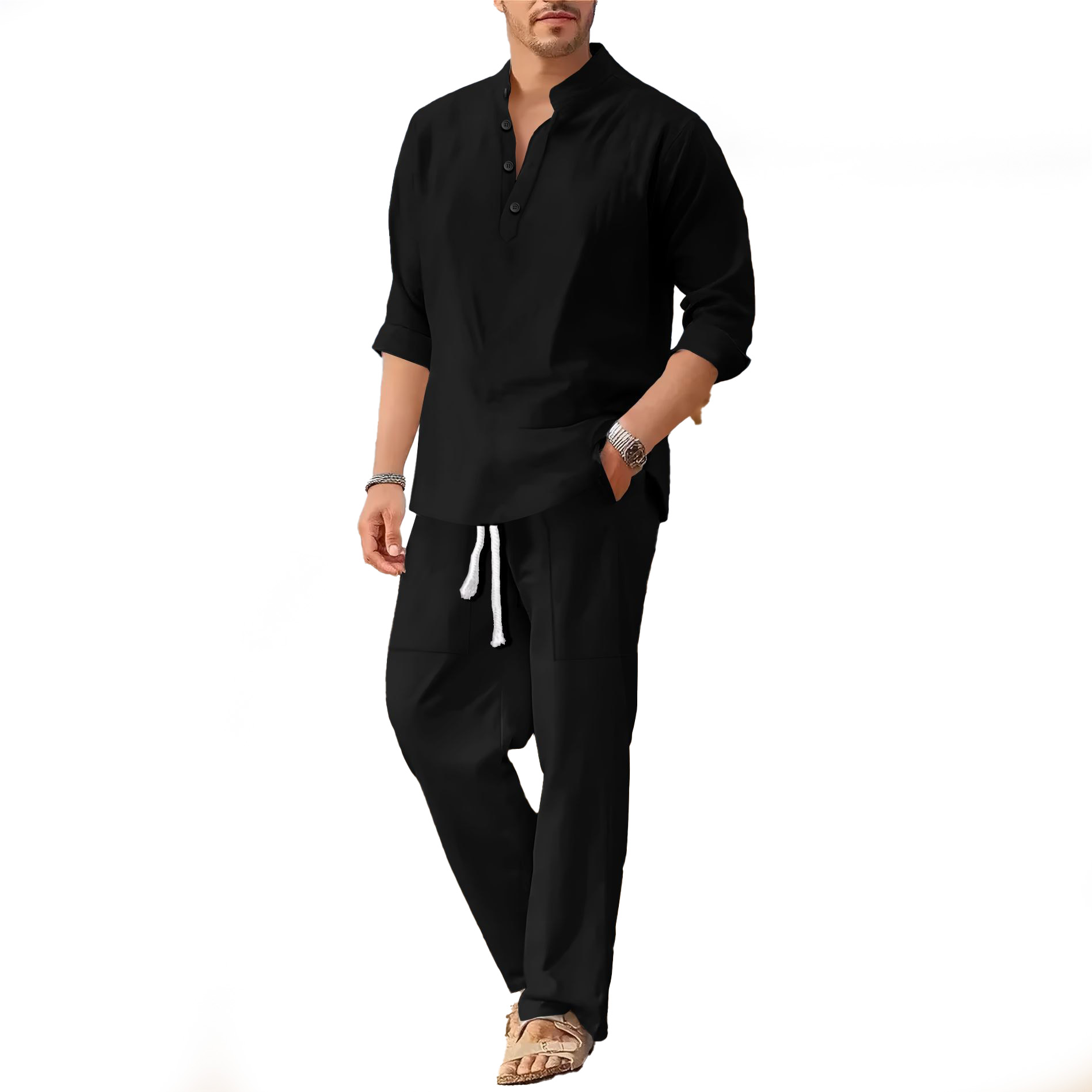 Sportswear Suit 2 Pieces Pants and Tshirts Mens Set Two Piece Pant Set Work Daily wear jogging Wear New Designer Mens Casual Outfit 2Piece Set Trendy 
