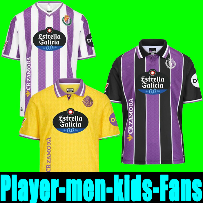 2025 2026 Real Valladolid HOME soccer jersey AWAY 25 26 CAMISETA AMALLAH MONCHU KOMBAT SERGIO LEON G.PLATA I.SANCHEZ MARCOS ANDRE football shirt Men Kids kids 11