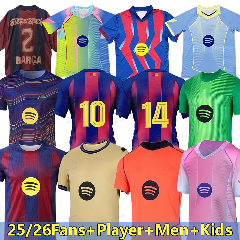 25 26 BarceIoNa LAMINE YAMAL RAPHINHA RASHFORD 14 Home Away Third soccer jersey Special 2025 2026 camiseta de futbol LEWANDOWSKI PEDRI KOUNDE kids kit football shirt