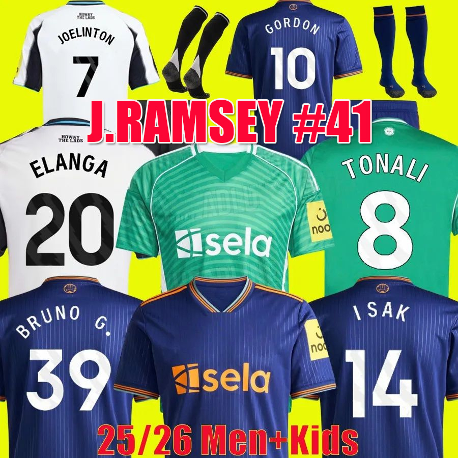 United 25 26 ISAK BRUNO G. Soccer Jerseys TONALI GORDON newcaste 2024 2025 football shirt JOELINTON LIVRAMENTO NUFC jersey Men Kids kit Pre Match Kits