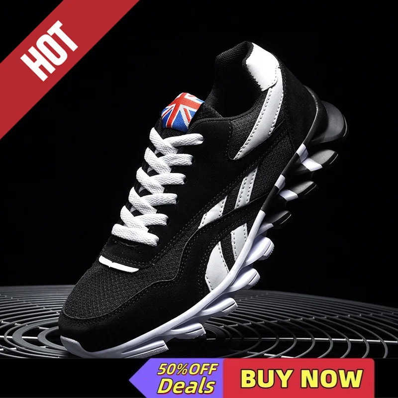 Trend Size 46 47 48 Mens Wear-resistant Cushioning Thick-soled Fitness Sneakers Outdoor Breathable Running Shoes for Men M250818