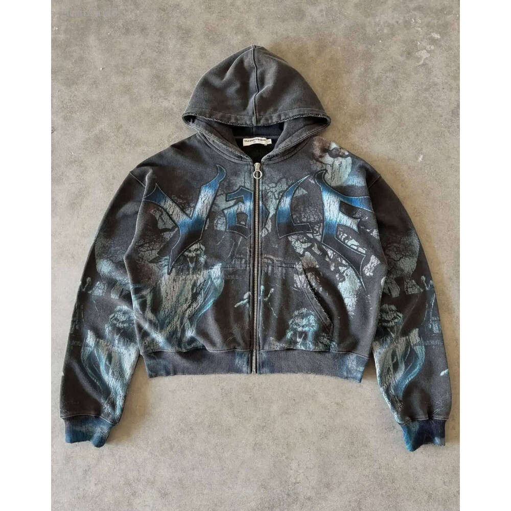 Valley Men's Hoodies Harajuku Washing Trend Brand Sweatshirts Casual Vale Streetwear Heavy Water Oversized Hoodie Tracksuit Men Clothing 9ea