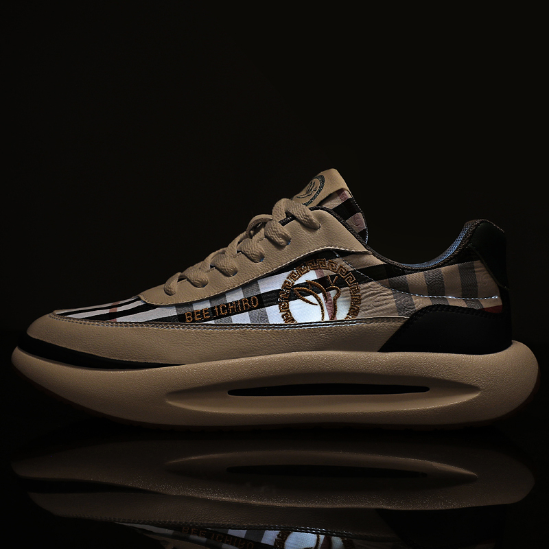 Men's shoes dad shoes 2025 new men's casual shoes light luxury explosive models spring and summer breathable sports fabric