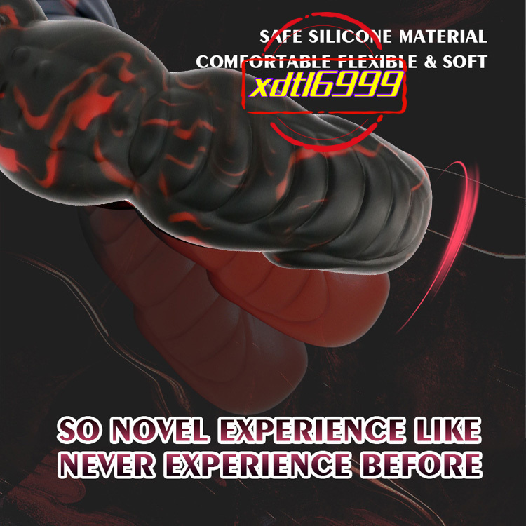 New Hellfire Color Silicone Dragon Dildo Long Monster Huge Anal Sex Toy with Suction Cup for Adult Men and Womens Fantasy Dildo