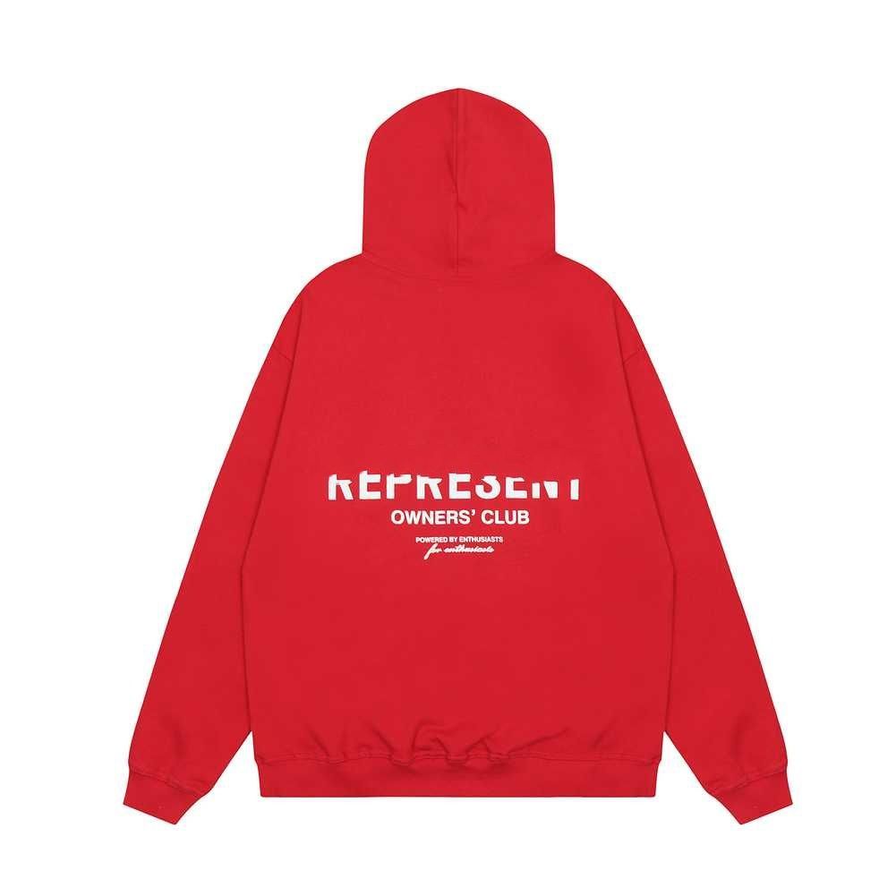 2025 Representer Hoodies Sweatshirts Letter Men's Tide Brand Wild High Street Casual American Loose Couple hoodie Sweater Coat Clothes mens tracksuit size s-xl