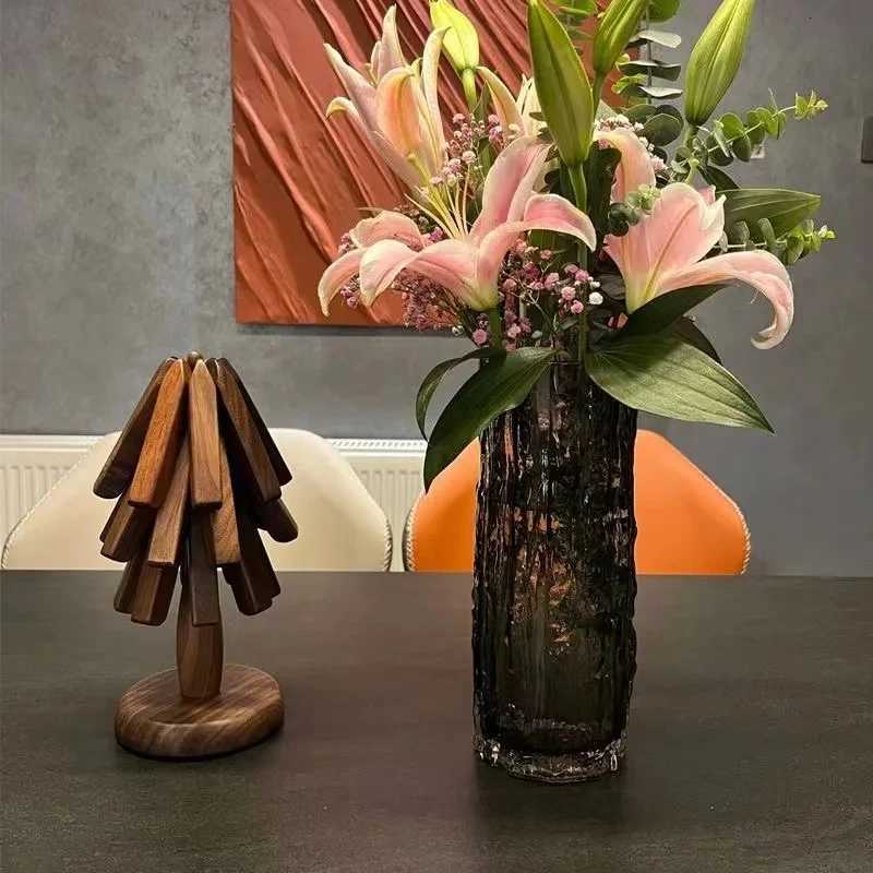 Wooden Trivets For Hot Dishes Insulation Pad Tree Shape Trivet Set Coaster For Teapot Hot Pots Halloween Christmas Gift Y250816