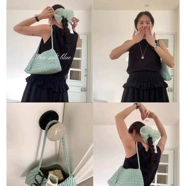 Designer Luxury Bag Bag Handwoven Dumpling Bag For Women 2025 New Niche Vintage Underarm Bag Single Shoulder Handbag Basket Bag