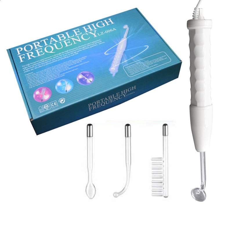 Portable high-frequency electrotherapy beauty equipment spot removal skin care hydrotherapy genuine leather 4 violet ray stick 241014
