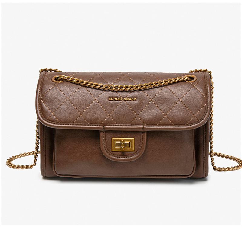 LORDLY KNACK designer bag light luxury genuine soft leather flap bag star casual high-quality vintage shoulder bag for woman