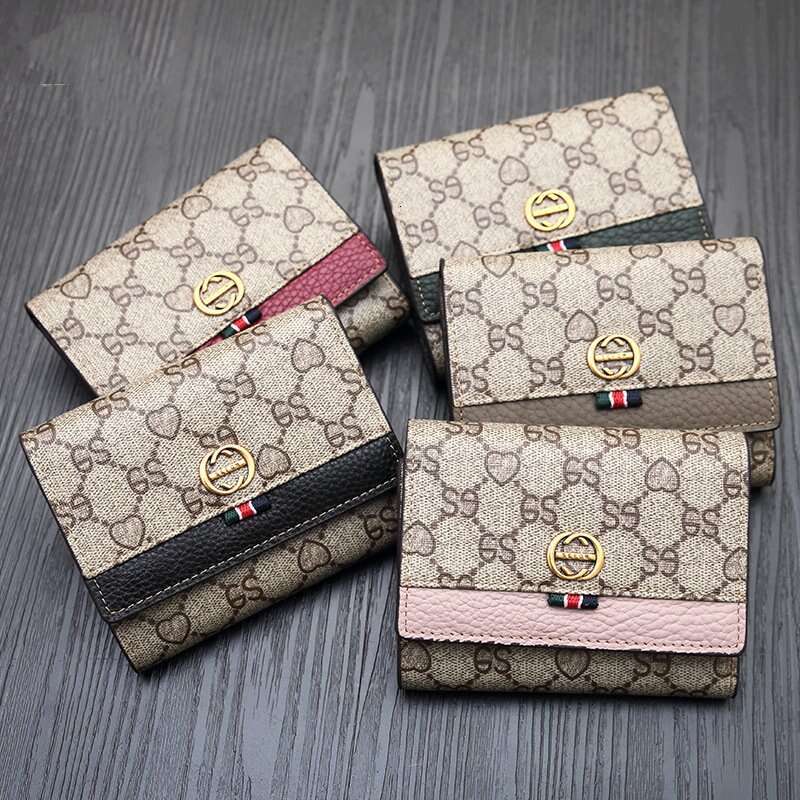 New Dionysus Small for Women, Short Genuine Leather Versatile Clutch, Foldable Cowhide Ladies Wallet Trendy