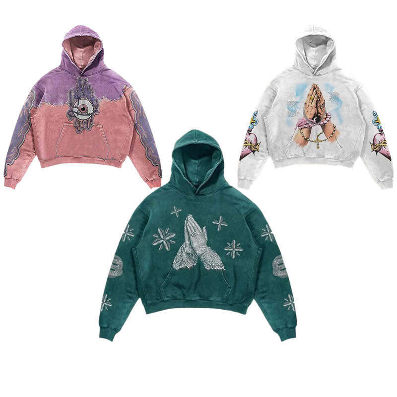 New High Street Cool Hooded Sweatshirt Gothic Harajuku Y2K Unisex Hoodie