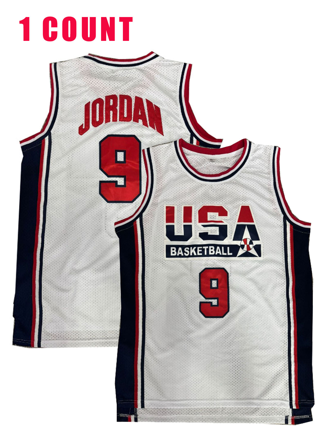 In Stock Basketball Jersey Team Usa 1992 Larry Bird John Stockton Johnson White Navy Gift 100% Stitched Embroidered Retro Classic Sportswear Jersey