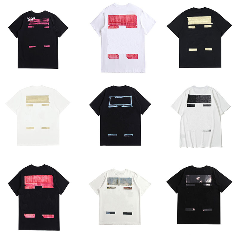 Designer Men's T-shirts High Quality Versions American T-shirts Round Neck Letter Graphic Printed Clothing Man Casual Street Graffiti Short-sleeved Loose Tees Tops