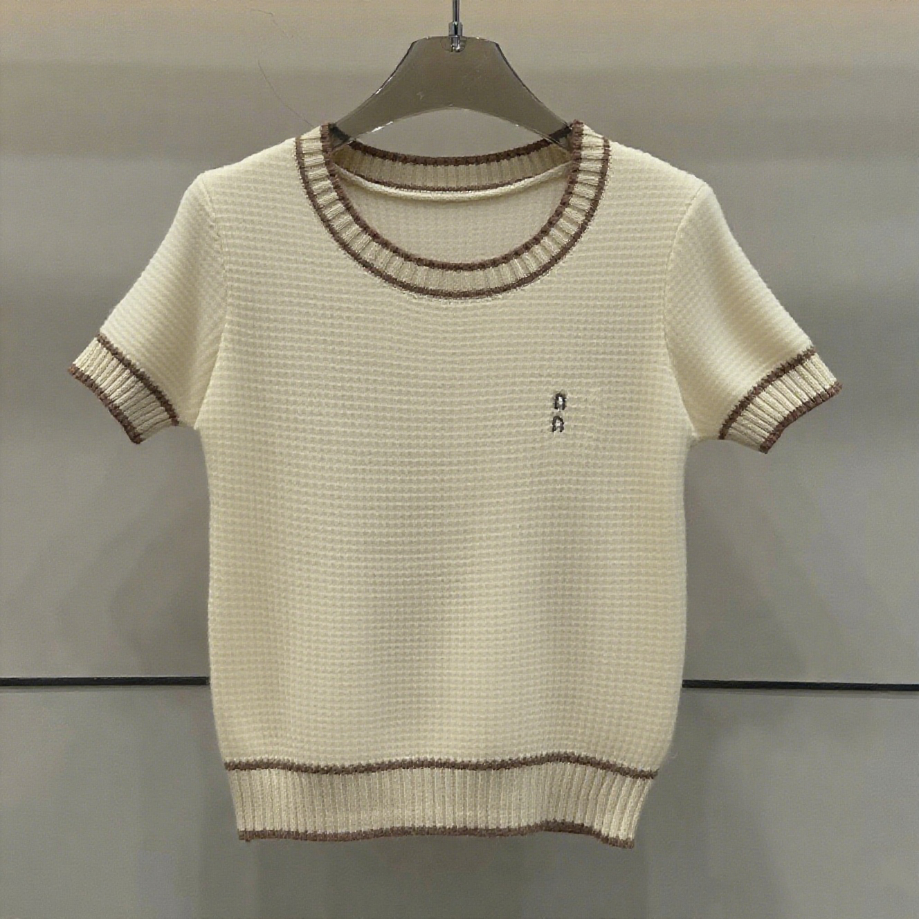 Y362 New summer high-quality women's brand clothing Round neck knitted short sleeves Letter fashion short sleeves Designer luxury fashion style