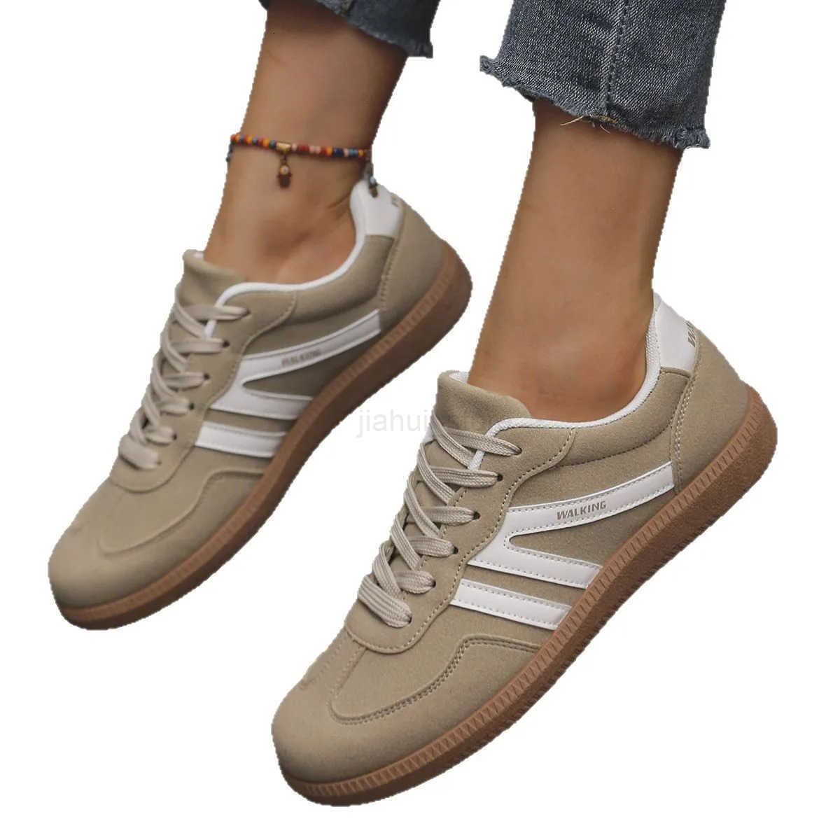 2025 Women Sneakers Spring New Luxury Flat Loafers Comfortable Slip on Soft Female Sneakers Lightweight Outdoor Shoes for Women M250818