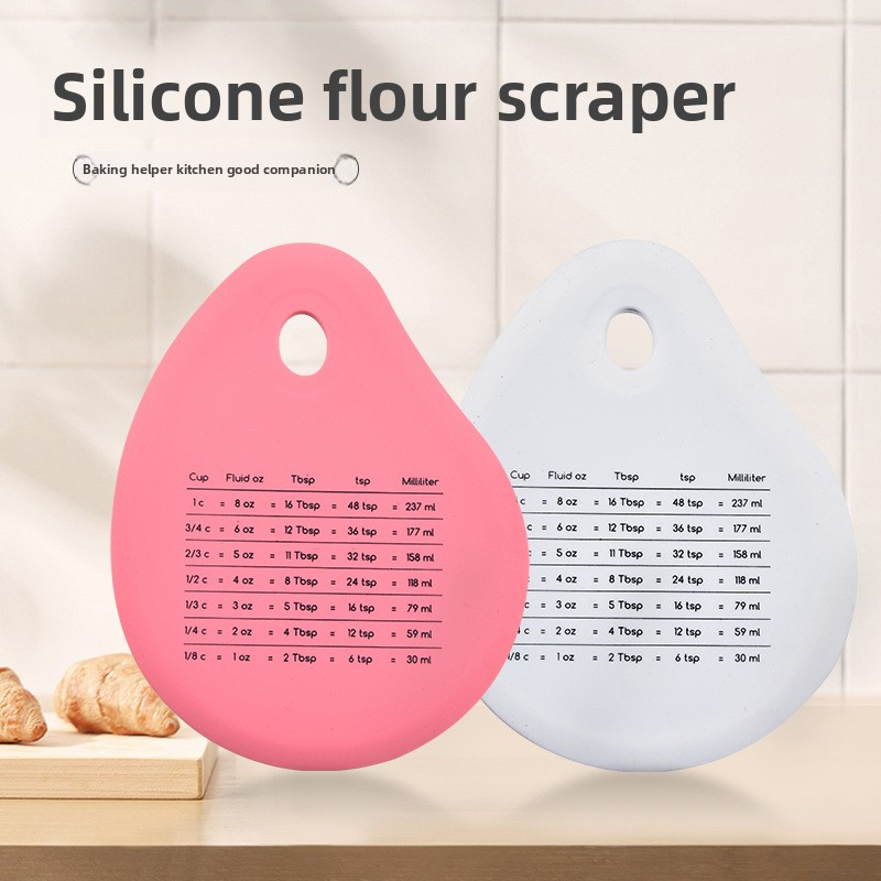 Bakery Tools:Food Grade Plastic Cake Scraper for Baking - Half Round Soft Spatula Durable Kitchen Utensil Silicone Rubber