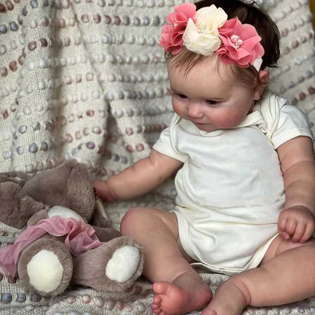 50CM Full Body Silicone Waterproof Reborn Doll Maddie Handmade Hair Visible Veins Lifelike 3D Skin Tone Toy Gift W250818 - view 4