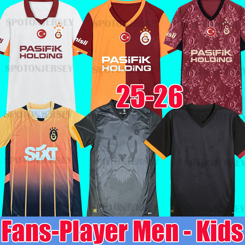 Galatasaray 120th Anniversary Fourth Kit soccer jerseys 2025 2026 turkey ZAHA ICARDI ZANIOLI BAKAMBU ZIYECH TETE DEMIRBAY BARDAKCI men kids Kits football shirt