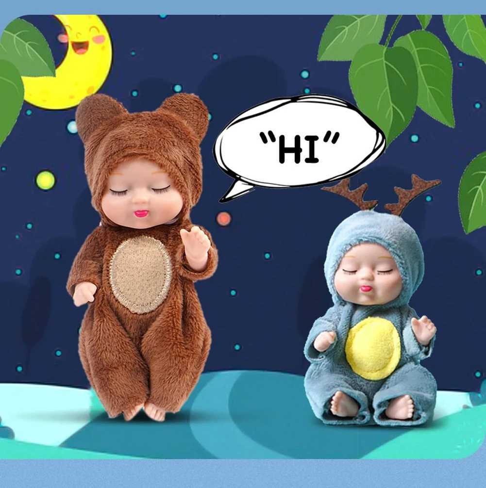 6Pcs Reborn Doll Kit Toy Simulation Princess Dolls Toy Mini Cute Sleeping Baby with Clothes Accessories Birthday Gift for Kids Z250818