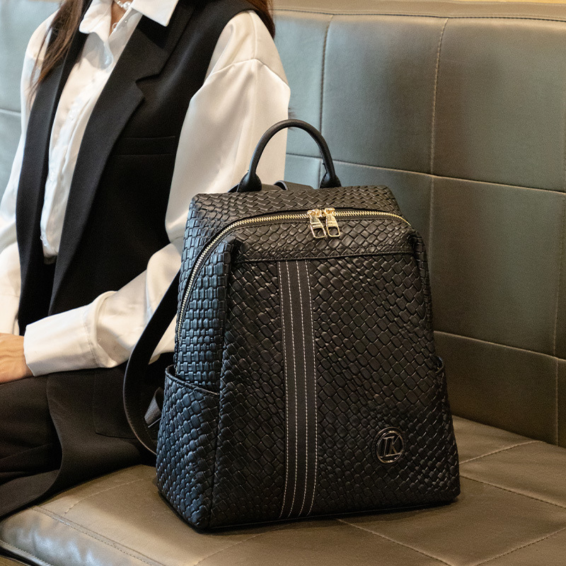 Vintage Style LORDLY KNACK Designer Genuine Leather High-Capacity Backpack