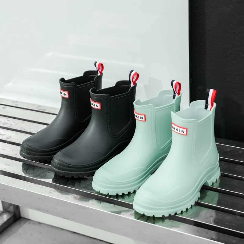 1 Pair of Womens Short Rain Boots PVC Non-Slip Water Shoes Outdoor Waterproof Shoes Womens Reliable Water Boots XJ250818
