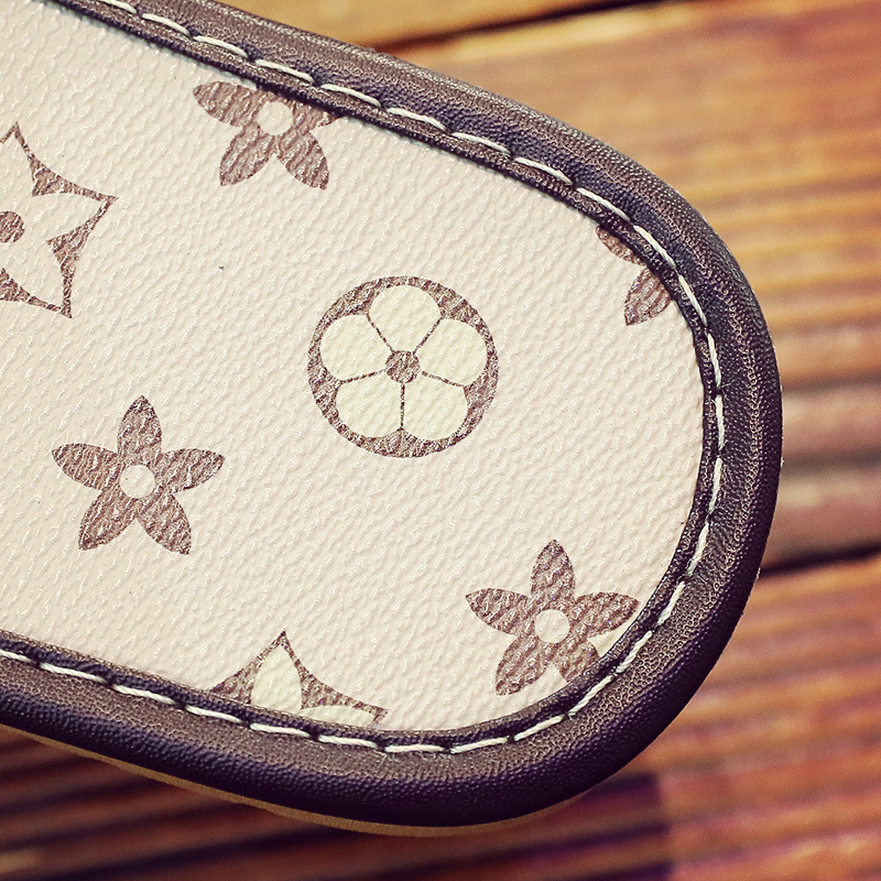 Summer Luxury Leather Slippers Non-Slip Soft Sole House Slides for Men and Women Indoor Comfortable Sandals Free Shipping