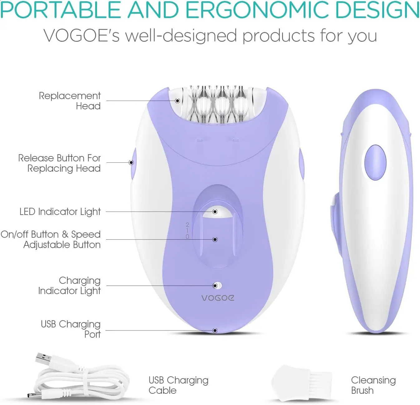 Kemei 4in1 Women Epilator Electric Shaver Body Hair Removal Lady Leg Bikini Trimmer Remover Underarms Rechargeable 250813