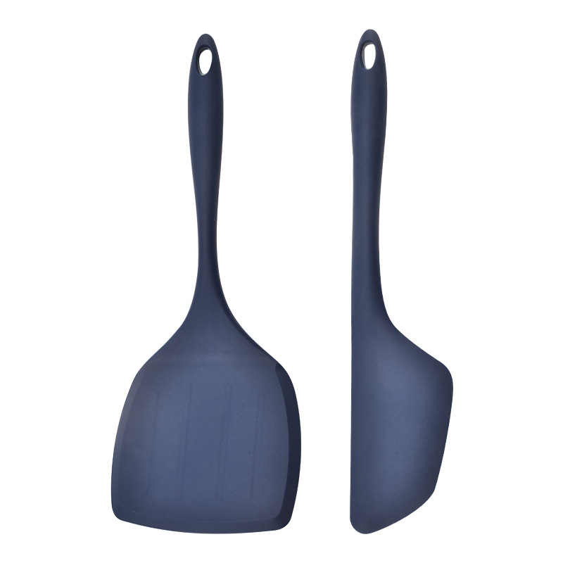 Durable Big Size Silicone Spatula with High-Temperature Resistance - Perfect for Pancakes & Cream Scraping two-piece set