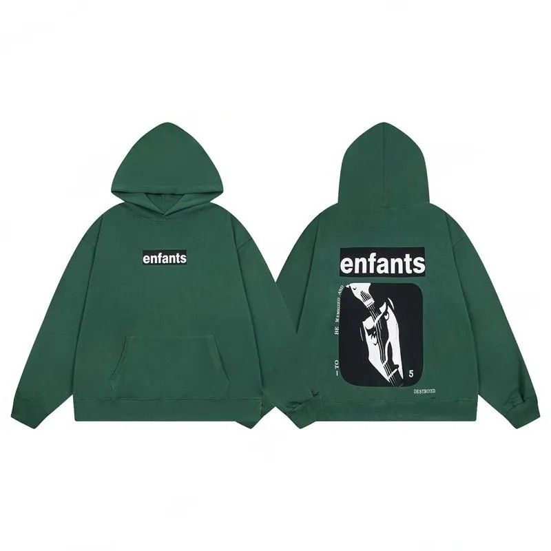 2025Mens Designer Hoodie enfant rich deprime zipper jacket printed loose casual hooded sweatshirt