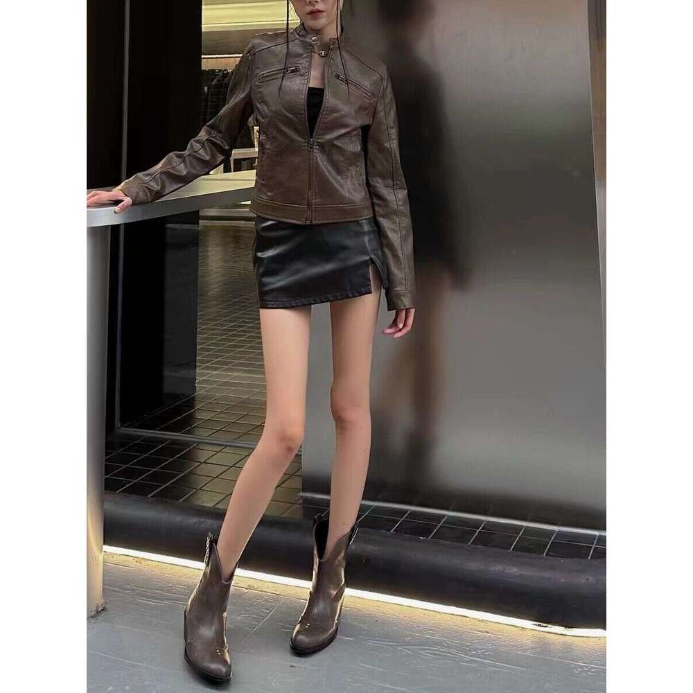 Pleated Slouchy Long for Women Western Chunky Heel Over-the-Knee Belt Buckle Tube Boots