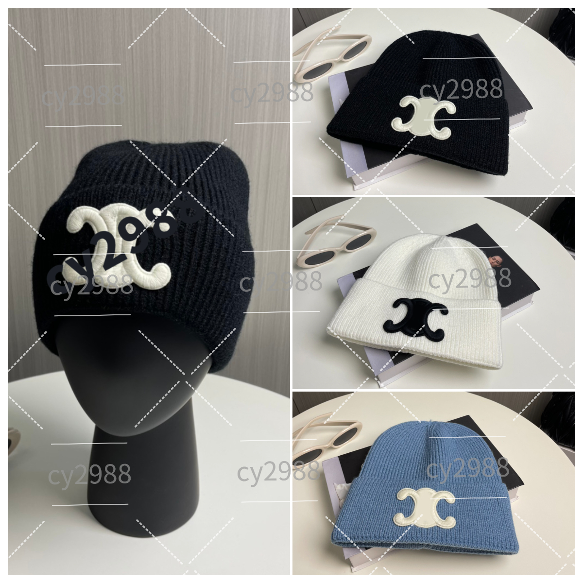 2025 LuxuryCeline hat beanies designer Winter Bean men and women Fashion design knit hats fall woolen cap letter jacquard unisex warm