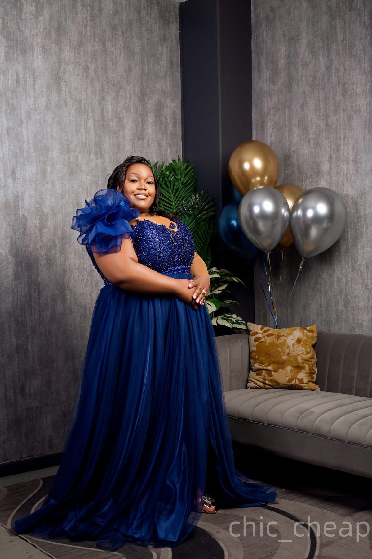 2025 Plus Size Navy Blue A-line Mother Of Bride Dresses Beaded Lace Tulle Flower Evening Party Mama's Dress Vintage Birthday Wedding Guest Groom 