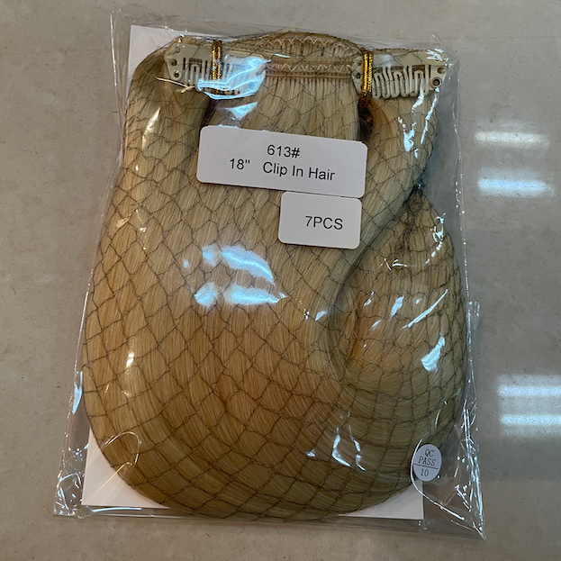 ViBESHiFT 14-20 Inch Hair Extensions Hair bundle Hair piece 100% Remy Human Hair Handmade Clip In Hair Extensions 7pcs 16 Clips Natural Styling for Wo