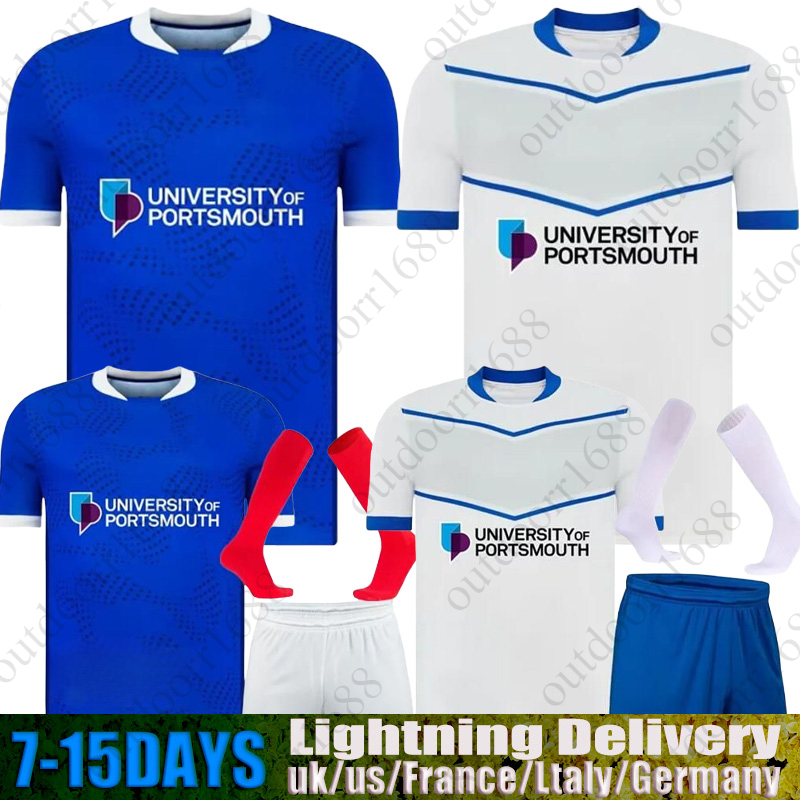 25 26 Portsmouth Soccer Jerseys 2025 2026 Portsmouth home away 3rd Football SAYDEE BISHOP YENGI SILVERA DOZZELL mens kids uniforms football shirt666