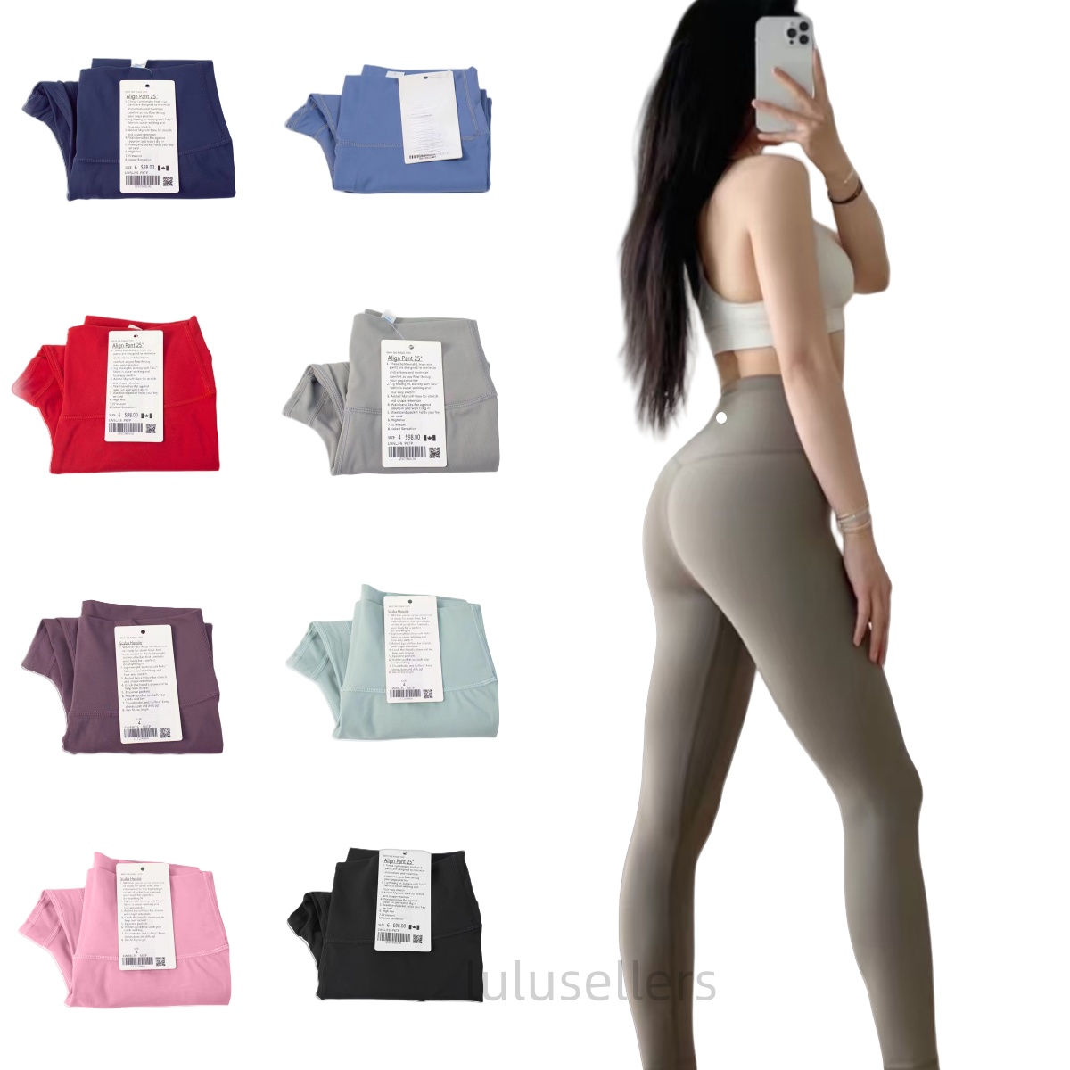 2025 10A Yoga align leggings Women pants Outfits Lady Sports yoga Fashion Ladies Exercise Fitness Wear Girls Running Ninth Pants luluness lemonlies leggings Pants