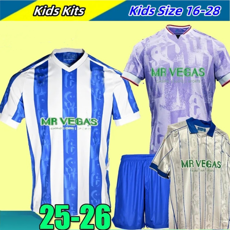 Baby Kids 25/26 Sheffields Wednesdays Soccer Jerseys 2025 Will Vaulks Callum Paterson Michael Smith Tyreeq Bakinson Mallik Wilks Kids Jerseys Football Shirts Kits