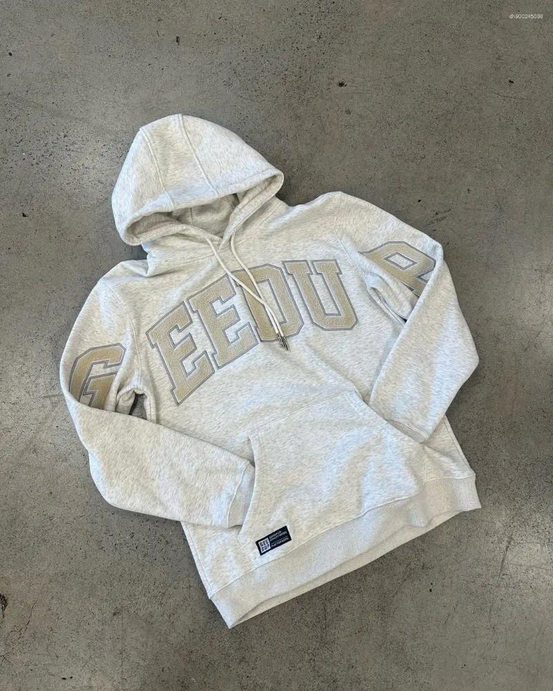 Men's Hoodies GEEDUP ClothesFashion Vintage Letter Harajuku Gothic Hip Hop Graphic Oversized Sweatshirts Casual Jacket