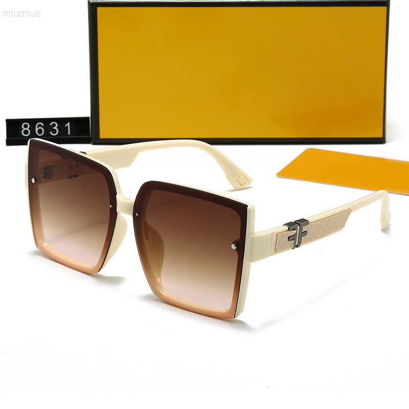 designer sunglasses for women men luxury new f home hd large frame uv sunshade fashion trend internet celebrity same style 8631 fendininis fendilies UBF0