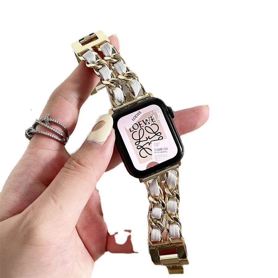 Durable Denim Fabric + Polished Metallic Accents: Customizable Accessories for All Apple Timepieces